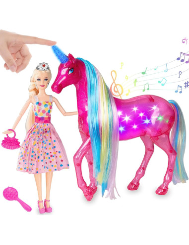 Conjunto de Muñecas Unicornio y Princesa BETTINA Grande