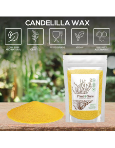 Pellets de Cera de Candelilla 227 g Plant Guru - Vegana y Natural 2