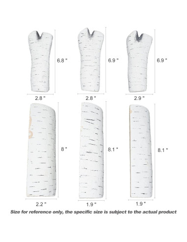Juego de 6 Troncos de Cerámica Skyflame para Chimenea