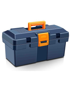 Caja de Herramientas Anyyion 14 Pulgadas Azul Cerrable