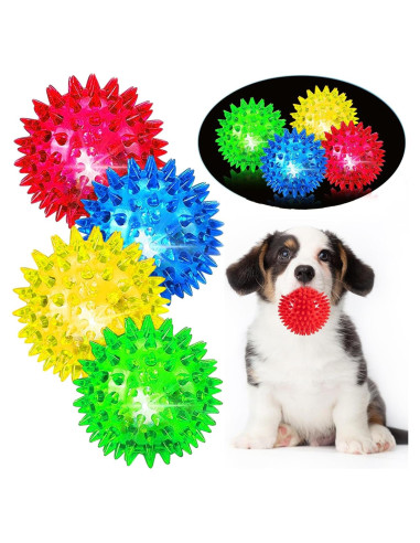 Pelotas LED para Perros JLVAUVT - Juguetes Masticadores 6.5 cm