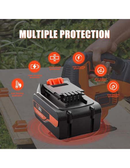 Batería de Litio 20V 6000mAh TenHutt para Black & Decker