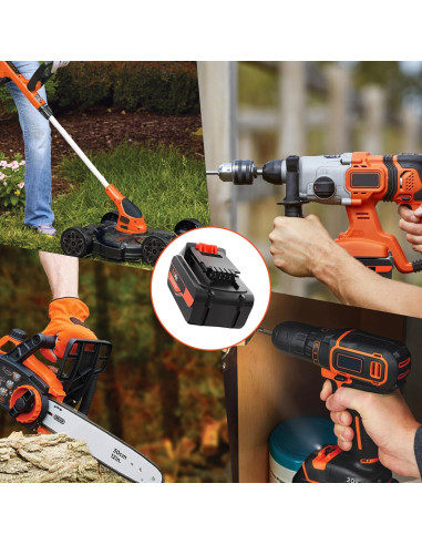 Batería de Litio 20V 6000mAh TenHutt para Black & Decker
