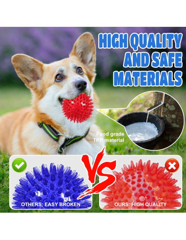 Pelotas LED para Perros JLVAUVT - Juguetes Masticadores 6.5 cm