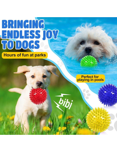 Pelotas LED para Perros JLVAUVT - Juguetes Masticadores 6.5 cm