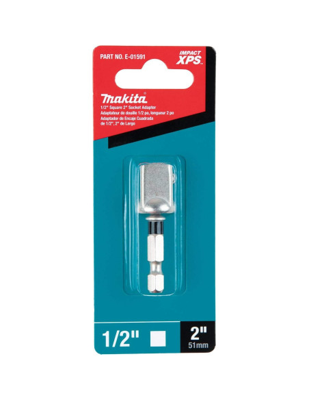 Adaptador de Enchufe Cuadrado Makita E-01591 5.08 cm Impact XPS