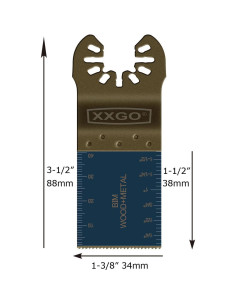 Hojas Oscilantes Bi-Metal XXGO 20 Pcs para Multiherramientas 2