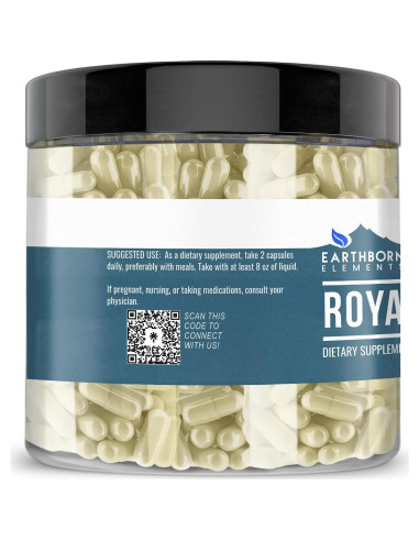 Jalea Real Earthborn Elements 200 Cápsulas Pura Sin Aditivos