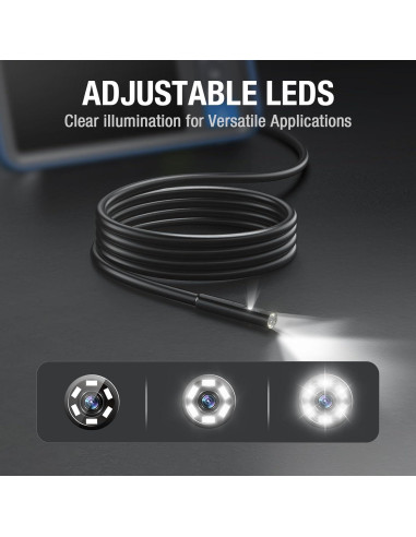 Cámara Endoscópica HD Teslong 3.05m Doble Lente Impermeable