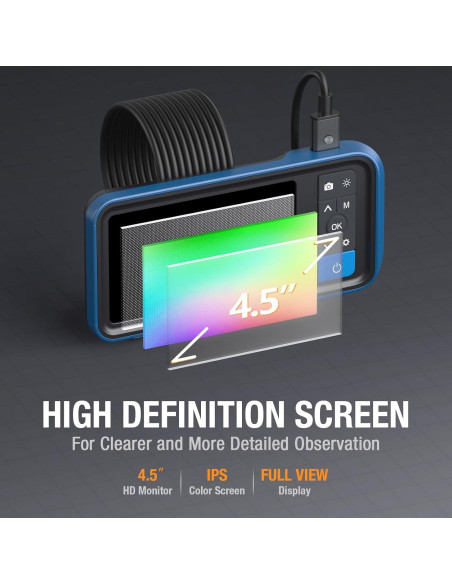 Cámara Endoscópica HD Teslong 3.05m Doble Lente Impermeable