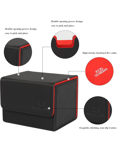 Caja de Cartas AEGIS GUARDIAN para MTG - Cuero, 100 Litros Caja de Cartas AEGIS GUARDIAN para MTG - Cuero, 100 Litros
