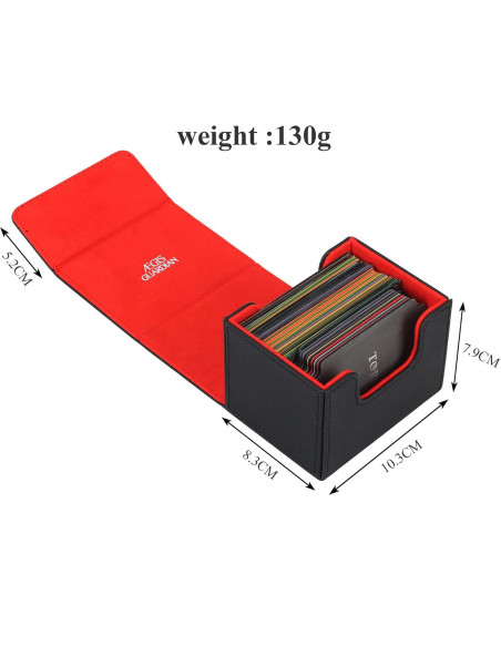 Caja de Cartas AEGIS GUARDIAN para MTG - Cuero, 100 Litros Caja de Cartas AEGIS GUARDIAN para MTG - Cuero, 100 Litros