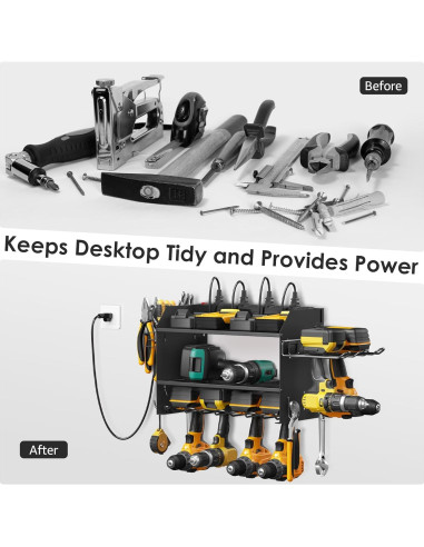 Estación de Carga para Herramientas Eléctricas CCCEI 6 Taladros