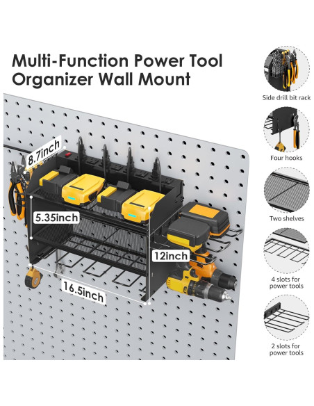 Estación de Carga para Herramientas Eléctricas CCCEI 6 Taladros