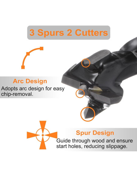 Broca de Forstner 15mm HARFINGTON Carburo de Tungsteno