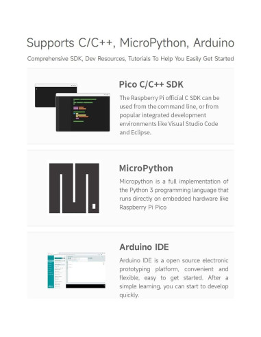 Placa de Desarrollo Waveshare RP2040 con Pantalla Táctil 1.69"