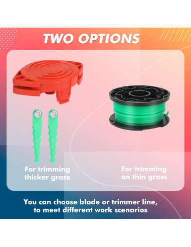 Cabezas de Repuesto y Carrete SF-080 para Desmalezadora Black Decker