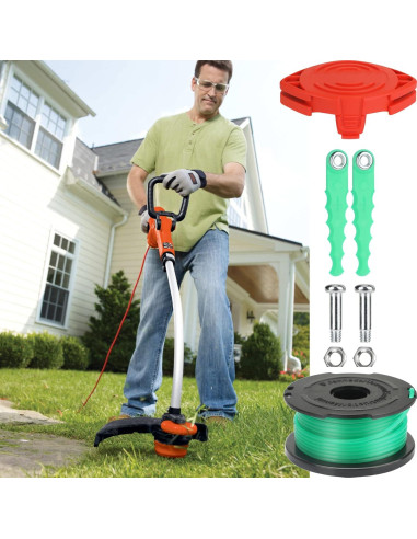 Cabezas de Repuesto y Carrete SF-080 para Desmalezadora Black Decker