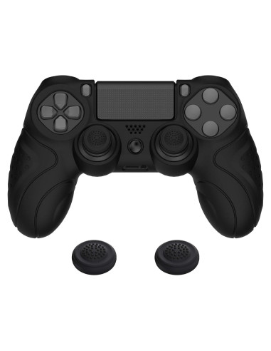 Funda de Silicona Antideslizante PlayVital Guardian PS4 Negra