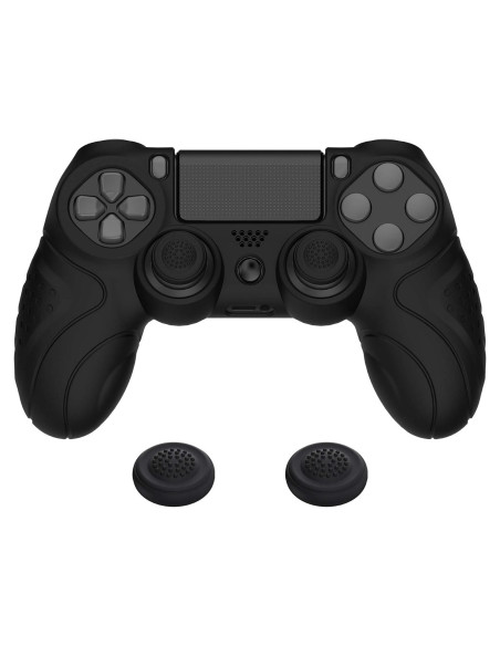 Funda de Silicona Antideslizante PlayVital Guardian PS4 Negra Funda de Silicona Antideslizante PlayVital Guardian PS4 Negra