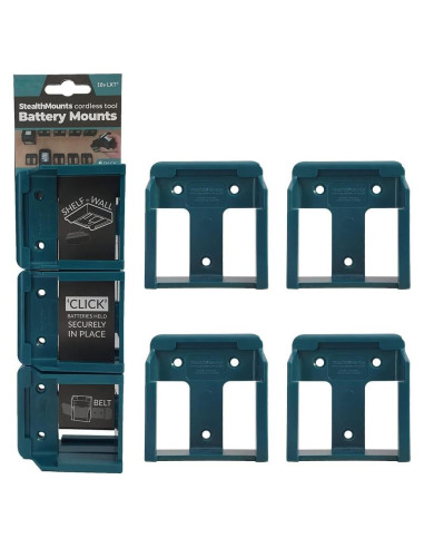 Soporte de Batería StealthMounts para Makita 18V - 4 Paquete
