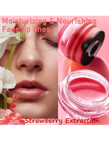 Bálsamo Labial Hidratante Qifylmaf Miel y Fresa 90g