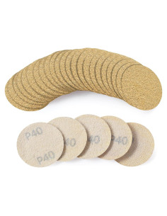 Discos de Lijado S SATC 2" 50PCS Grano 40 Óxido de Aluminio