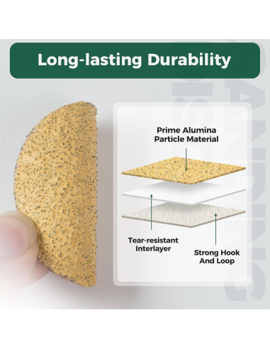 Discos de Lijado S SATC 2" 50PCS Grano 40 Óxido de Aluminio