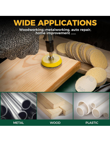 Discos de Lijado S SATC 2" 50PCS Grano 40 Óxido de Aluminio