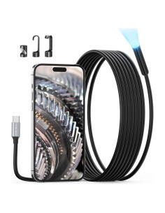 Cámara Endoscópica USB-C Teslong 3m con 8 Luces LED