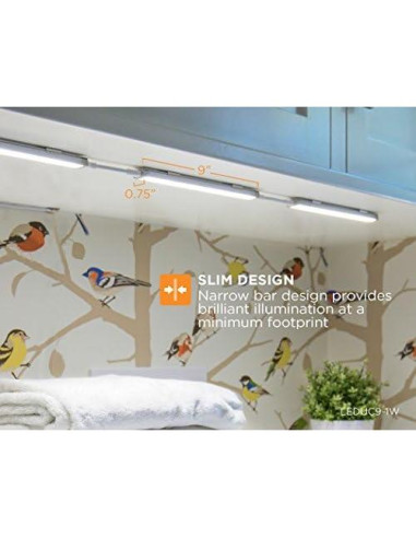 Iluminación LED Regulable BLACK+DECKER Bajo Gabinete 2 Pzas