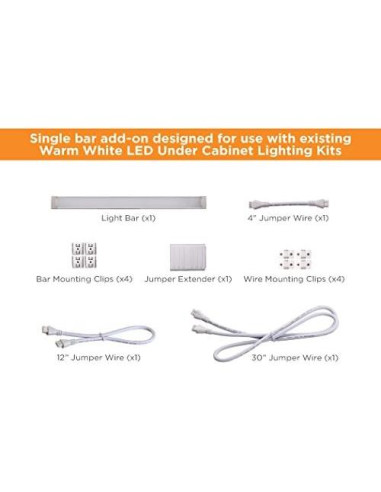 Iluminación LED Regulable BLACK+DECKER Bajo Gabinete 2 Pzas