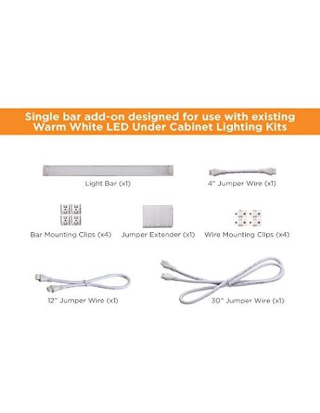 Iluminación LED Regulable BLACK+DECKER Bajo Gabinete 2 Pzas