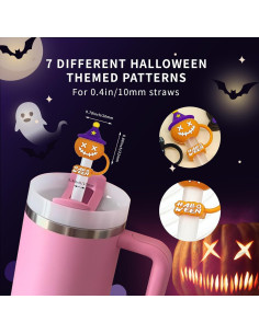 Tapa de Silicona para Popote Genérico 7PCS 10mm Transparente 2