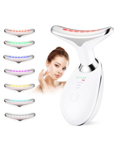 Masajeador Facial Multifuncional Ihelol 7 en 1 Blanco