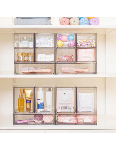 Cajones de Almacenamiento Apilables Vtopmart 2 Paquete 19.3x15.2x19.3 cm 2