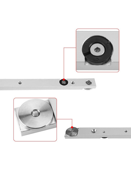 Barra de inglete de aluminio Flylin 300mm para sierra de mesa