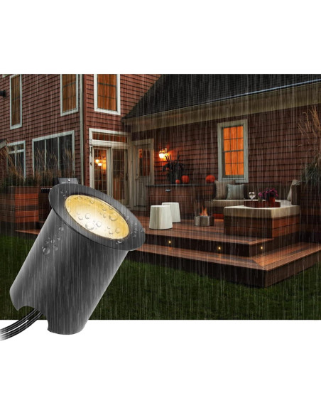 Kits de luces LED empotradas YZGWZLD 10 paquetes IP67 RGB 3.0 cm