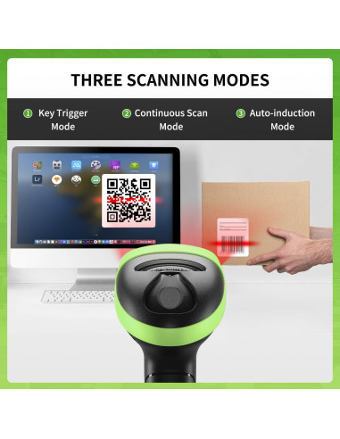 Escáner de Código de Barras 2D USB NetumScan Verde