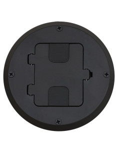 Caja de Piso Ajustable Bryant Electric RF515BK, Madera Negra