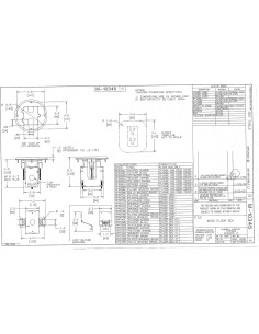 Caja de Piso Ajustable Bryant Electric RF515BK, Madera Negra 2