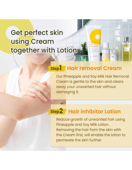 Crema Depilatoria 230g y Loción Inhibidora 100mL Suzuki