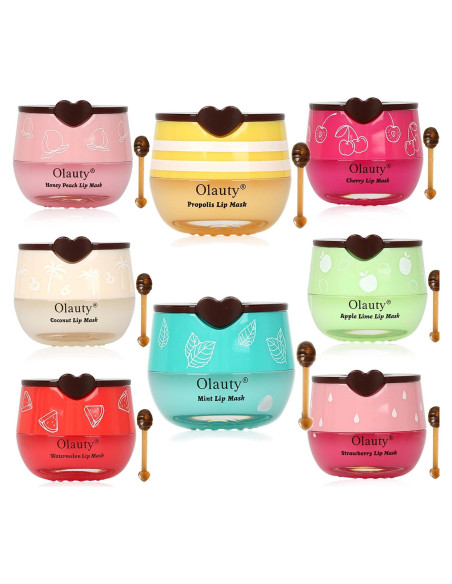 8 PCS Balsamo Labial Hidratante Miniling - Propoleo y Frutas