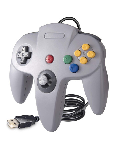 Controlador USB N64 Suily 2 Pack para PC y Raspberry Pi