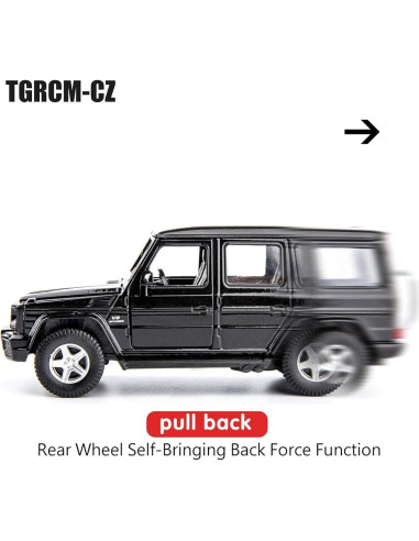 Coche de Juguete G63 Mercedes-Benz 1:36 Retroceso Negro