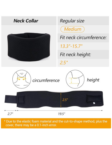 Collar Cervical Cozyhealth Ajustable para Alivio de Dolor - M