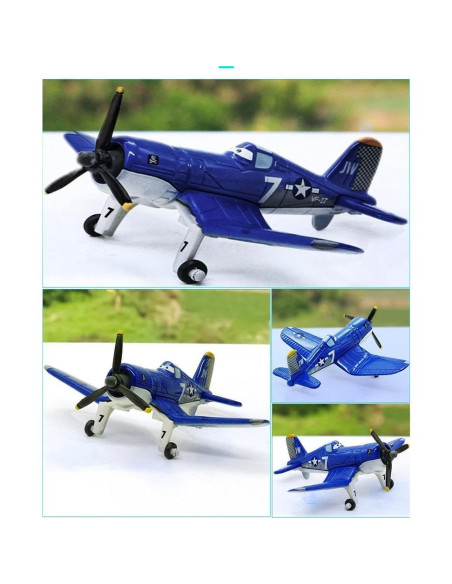 Avión de Juguete Diecast Planes No.7 Skipper Riley 1:55