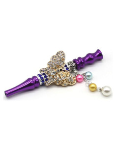 Juego de Hookah Douup Púrpura con Accesorios de Diamante