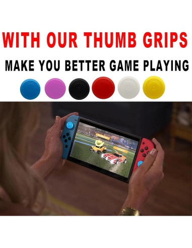 50 Tapas de Reemplazo para Joystick CTHTBZ - Silicona para Nintendo Switch
