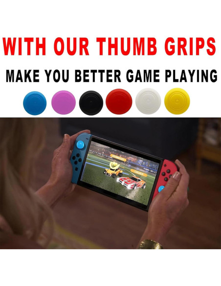 50 Tapas de Reemplazo para Joystick CTHTBZ - Silicona para Nintendo Switch